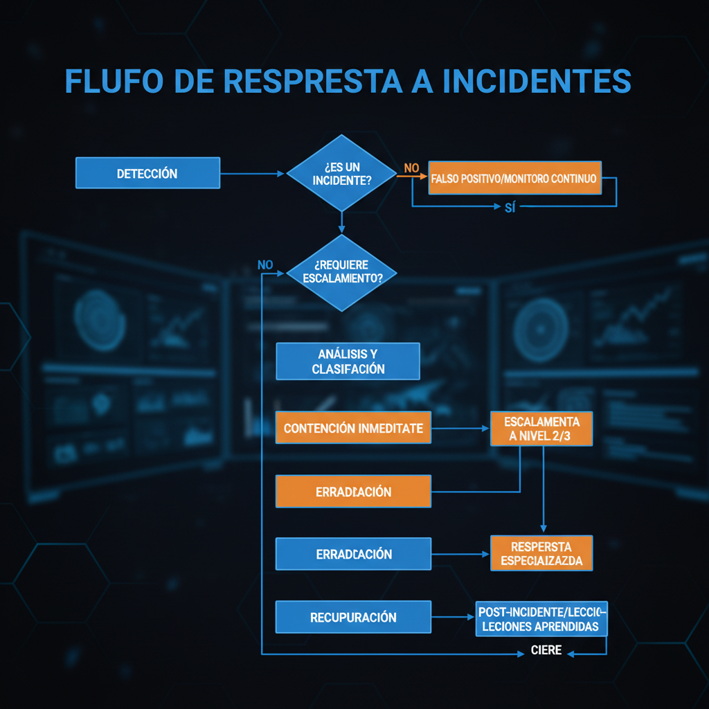 Flujo de respuesta a incidentes