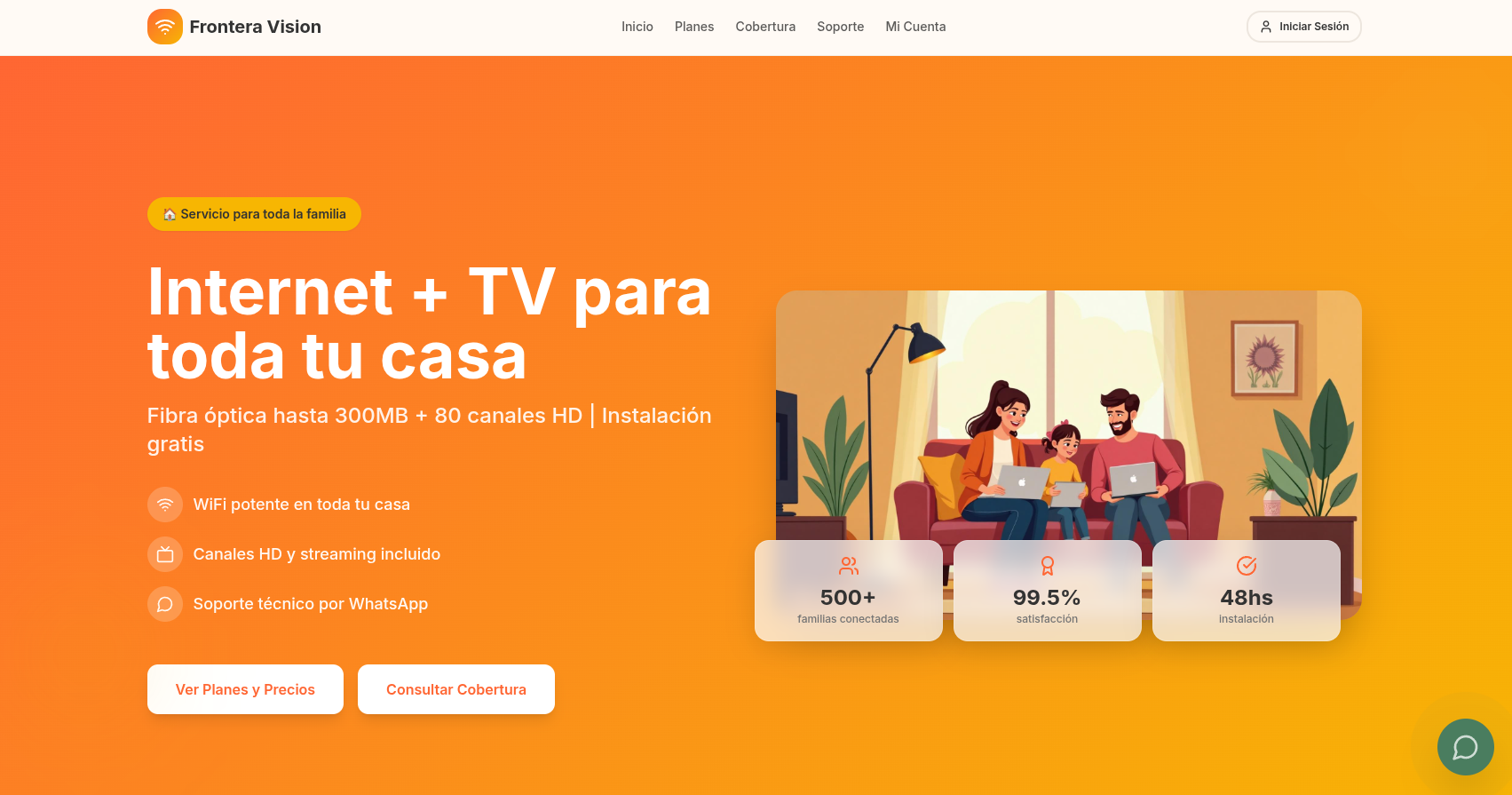 Plataforma Web de Alta Conversión para ISP